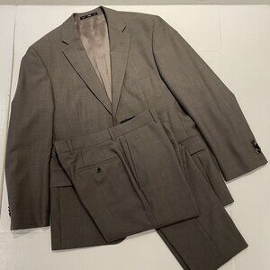 Hugo Boss 2 Piece Suit 40S (40R) Khaki/Light Brown